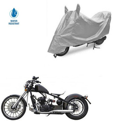 SRENTERPRISES Two Wheeler Cover for Harley Davidson(Bobber 350, Silver)