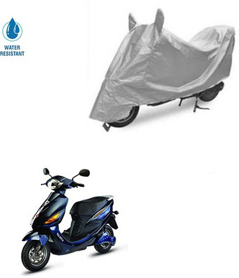 SRENTERPRISES Two Wheeler Cover for Hero(Electric Cruz, Silver)