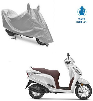 MOTOWORLD Two Wheeler Cover for Honda(Aviator, Silver)