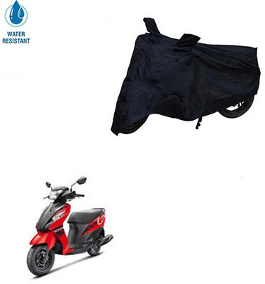 SRENTERPRISES Two Wheeler Cover for Suzuki(Let's, Black)