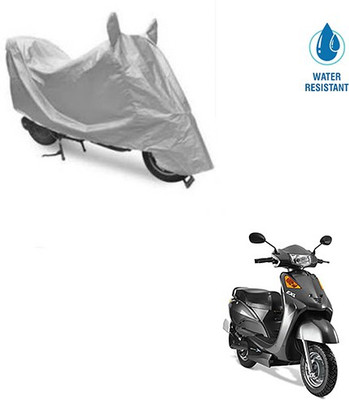 MOTOWORLD Two Wheeler Cover for Indus(Yo Spark, Silver)