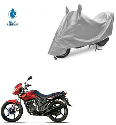 SRENTERPRISES Two Wheeler Cover for TVS(Flame DS 125, Silver)