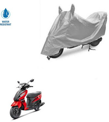 SRENTERPRISES Two Wheeler Cover for Suzuki(Let's, Silver)
