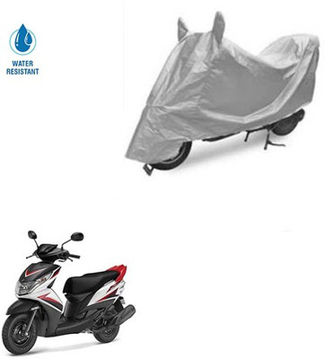 SRENTERPRISES Two Wheeler Cover for Yamaha(Ray Z, Silver)