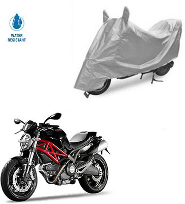 SRENTERPRISES Two Wheeler Cover for Ducati(Monster 796 S2R, Silver)