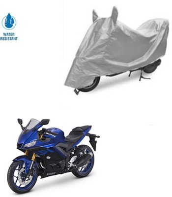 SRENTERPRISES Two Wheeler Cover for Yamaha(YZF R25, Silver)