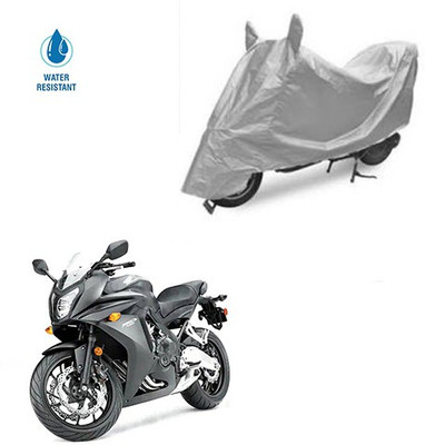 SRENTERPRISES Two Wheeler Cover for Honda(CBR 650F, Silver)