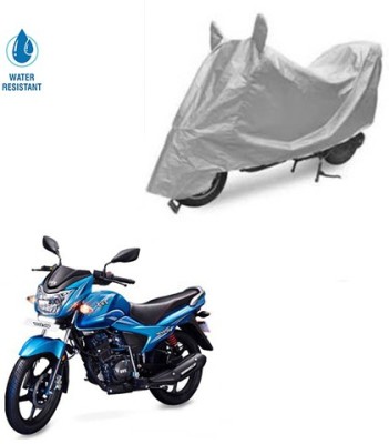 SRENTERPRISES Two Wheeler Cover for TVS(Victor New, Silver)