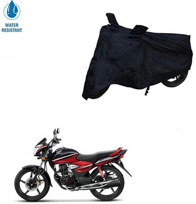 Mdstar Waterproof Two Wheeler Cover for Honda(CB Shine, Black)