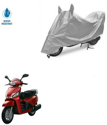SRENTERPRISES Two Wheeler Cover for Mahindra(Gusto, Silver)