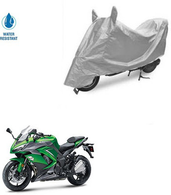 SRENTERPRISES Two Wheeler Cover for Kawasaki(Ninja 1000, Silver)