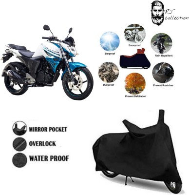 rj collection Waterproof Two Wheeler Cover for Yamaha(FZ-S FI, Black)