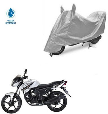 SRENTERPRISES Two Wheeler Cover for Yamaha(SZ-S, Silver)