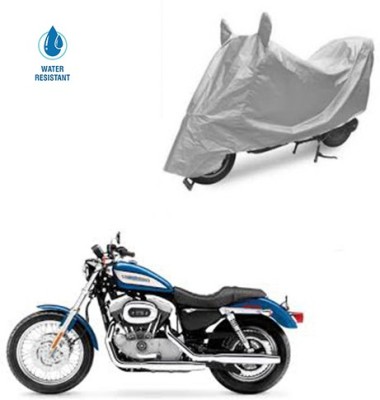 SRENTERPRISES Two Wheeler Cover for Harley Davidson(XL 883, Silver)