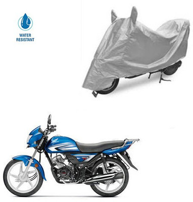 SRENTERPRISES Two Wheeler Cover for Hero(CD 110 Dream, Silver)