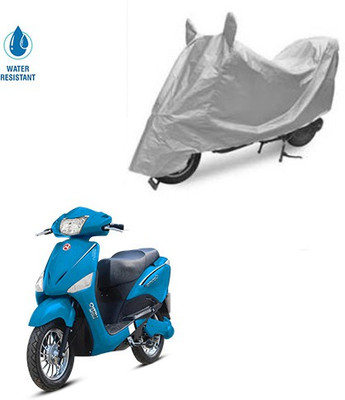 SRENTERPRISES Two Wheeler Cover for Hero(Electric Optima, Silver)