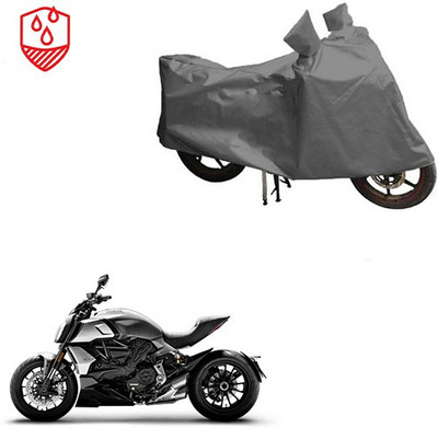 Atulit enterprises Waterproof Two Wheeler Cover for Ducati(Diavel, Grey)