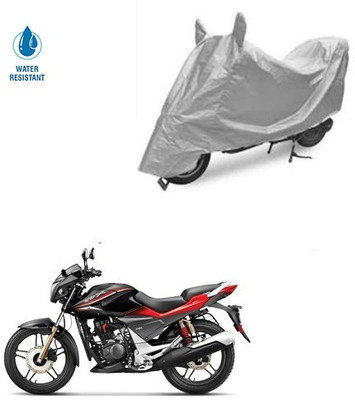 SRENTERPRISES Two Wheeler Cover for Honda(CBZ Extreme, Silver)