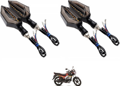 AuTO ADDiCT Front, Rear, Side LED Indicator Light for Mahindra Centuro(Blue, Yellow)