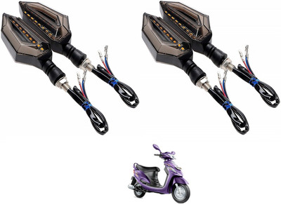 AuTO ADDiCT Front, Rear, Side LED Indicator Light for Mahindra Rodeo(Blue, Yellow)
