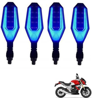 AuTO ADDiCT Front, Rear, Side LED Indicator Light for Mahindra Mojo(Blue, Yellow)