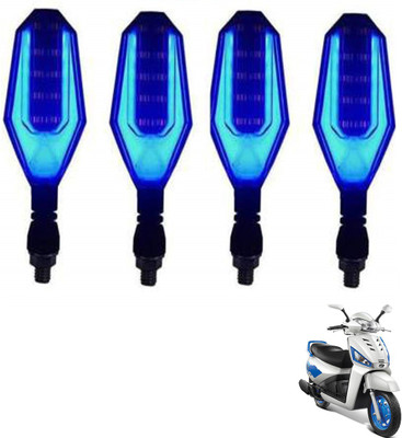 AuTO ADDiCT Front, Rear, Side LED Indicator Light for Mahindra Rodeo RZ(Blue, Yellow)
