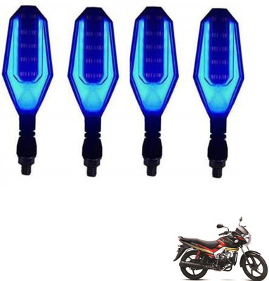 AuTO ADDiCT Front, Rear, Side LED Indicator Light for Mahindra Centuro(Blue, Yellow)