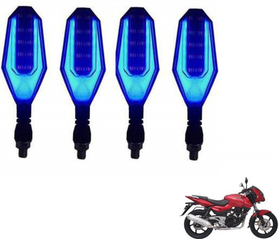AuTO ADDiCT Front, Rear, Side LED Indicator Light for Bajaj Pulsar 150(Blue, Yellow)