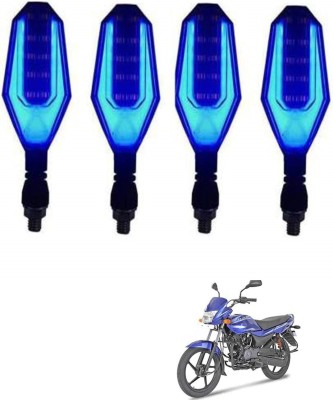 AuTO ADDiCT Front, Rear, Side LED Indicator Light for Bajaj Platina 125(Blue, Yellow)