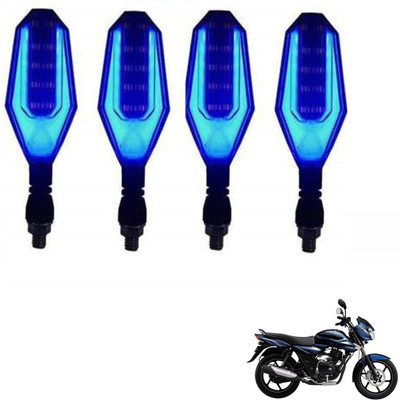 AuTO ADDiCT Front, Rear, Side LED Indicator Light for Bajaj Discover 100(Blue, Yellow)