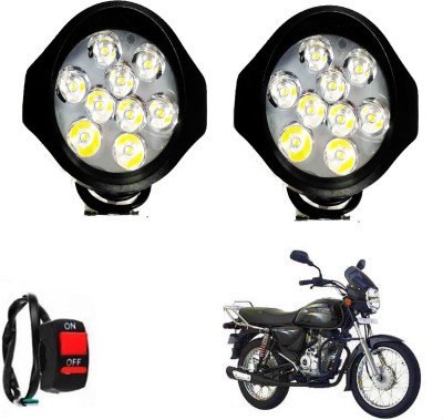 Crokrok 9ledoval-2+btn-028 Headlight Car, Motorbike LED for Bajaj (12 V, 35 W)(Boxer, Pack of 2)