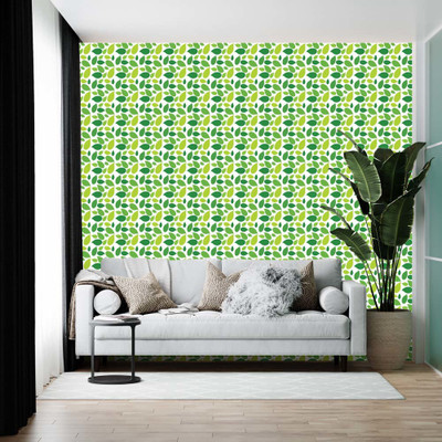 BRITISH TERMINAL Vinyl Abstract Multicolor Wallpaper(L x W: 600 cm x 45 cm)