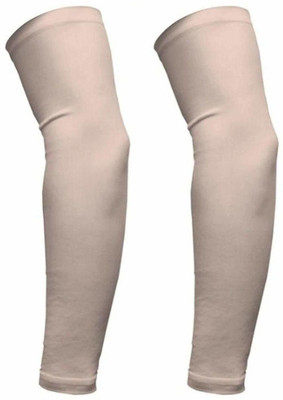 AENON FASHION Cotton, Nylon Arm Sleeve For Men & Women(Free, Beige)