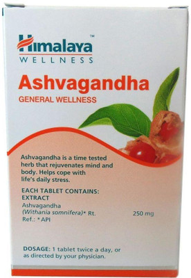HIMALAYA Herbals Ashvagandha - 60 Tablets (Pack of 4)(Pack of 4, 60 Tablets)
