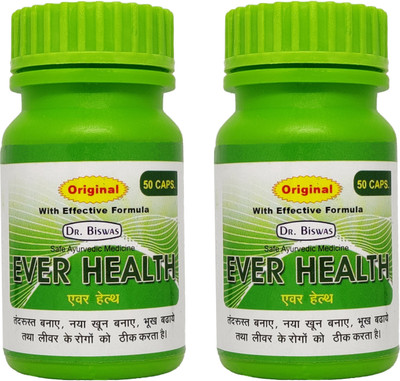 Dr. Biswas Ever Health for Strong Immunity and Increasing Your Appetite (Pack of 2)(Pack of 2, 100 Capsules)