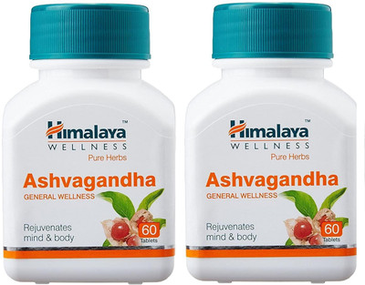 HIMALAYA Ashvagandha - 60 Tablets (Pack of 2)(Pack of 2, 60 Tablets)