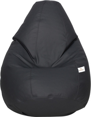 STAR XXL Tear Drop Bean Bag Cover  (Without Beans)(Grey)