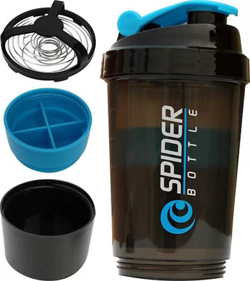 Rapport 500 ml Plastic Shaker(Pack of 1, Blue, Black)