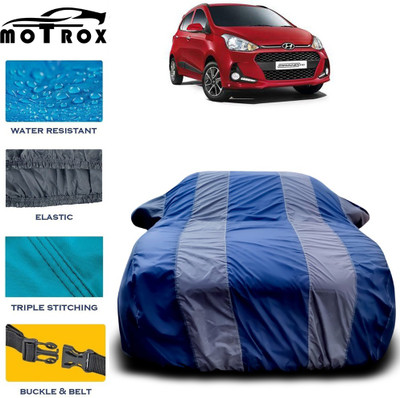 MoTRoX Car Cover For Hyundai Grand i10 (With Mirror Pockets)(Grey)