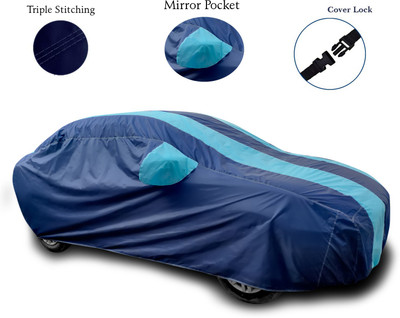 MoTRoX Car Cover For Tata Bolt (With Mirror Pockets)(Black, Blue)