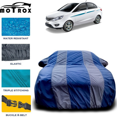 MoTRoX Car Cover For Tata Zest (With Mirror Pockets)(Grey)