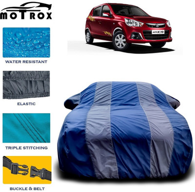 MoTRoX Car Cover For Maruti Suzuki Alto K10 (With Mirror Pockets)(Grey)