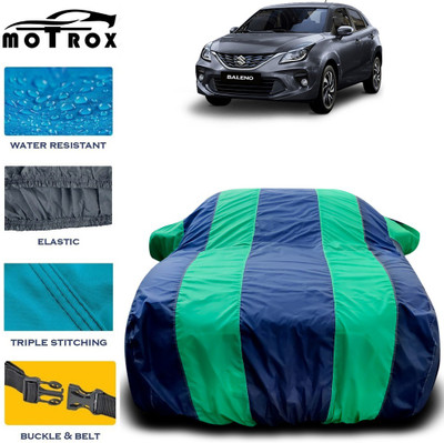 MoTRoX Car Cover For Maruti Suzuki Baleno (With Mirror Pockets)(Green)