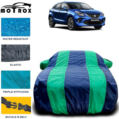 MoTRoX Car Cover For Maruti Suzuki Baleno (With Mirror Pockets)(Green)