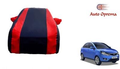 Auto Oprema Car Cover For Tata Zest (With Mirror Pockets)(Blue, Red)