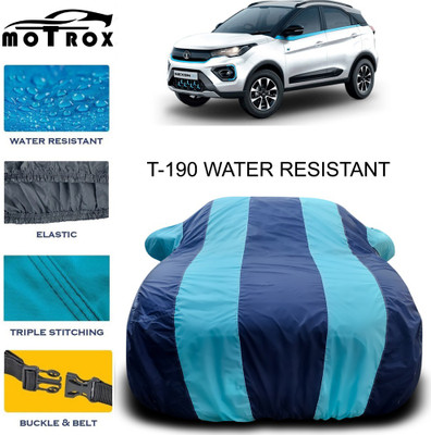 MoTRoX Car Cover For Tata Nexon (With Mirror Pockets)(Blue)