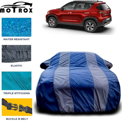 MoTRoX Car Cover For Kia Sonet (With Mirror Pockets)(Grey)