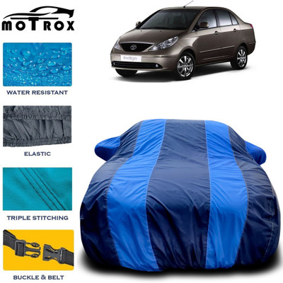 MoTRoX Car Cover For Tata Indigo CS (With Mirror Pockets)(Blue)