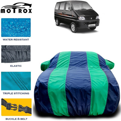 MoTRoX Car Cover For Maruti Suzuki Eeco (With Mirror Pockets)(Green)