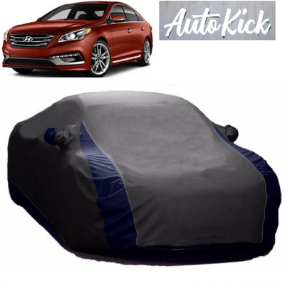 AutoKick Car Cover For Hyundai Sonata Fluidic (With Mirror Pockets)(Grey)